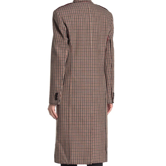 BOSS by Hugo Boss Calisi Wool Blend Checkered Coat - Picture 2 of 8